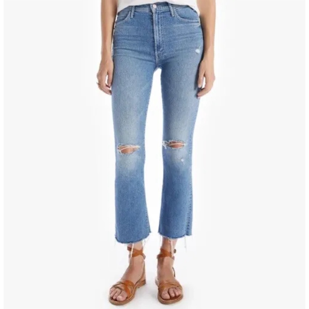 Mother Denim • The Hustler Ankle Fray Jeans in Understudy